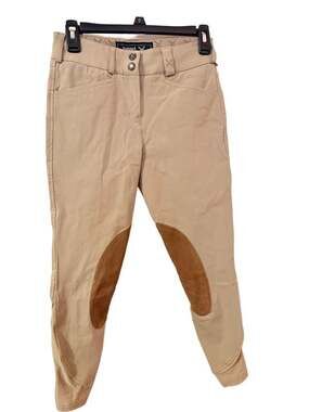 Tredstep Knee Patch Breeches Size 26R Khaki Tan Riding Pants